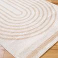 Fossay Rug - Machine Washable Modern Shaggy - FSG2311 - Beige - Sizes Available