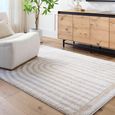 Fossay Rug - Machine Washable Modern Shaggy - FSG2311 - Beige - Sizes Available
