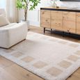Fossay Rug - Machine Washable Modern Shaggy - FSG2314 - Beige - Sizes Available