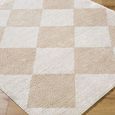 Fossay Rug - Machine Washable Modern Shaggy - FSG2324 - Beige - Sizes Available