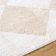Fossay Rug - Machine Washable Modern Shaggy - FSG2324 - Beige - Sizes Available