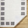 Fossay Rug - Machine Washable Modern Shaggy - FSG2316 - Ivory & Charcoal - Sizes Available