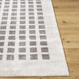 Fossay Rug - Machine Washable Modern Shaggy - FSG2321 - Ivory & Charcoal - Sizes Available