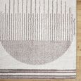 Fossay Rug - Machine Washable Modern Shaggy - FSG2305 - Ivory & Dark Brown - Sizes Available