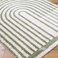 Fossay Rug - Machine Washable Modern Shaggy - FSG2312 - Ivory & Green - Sizes Available