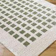Fossay Rug - Machine Washable Modern Shaggy - FSG2320 - Ivory & Green - Sizes Available