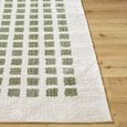 Fossay Rug - Machine Washable Modern Shaggy - FSG2320 - Ivory & Green - Sizes Available
