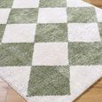 Fossay Rug - Machine Washable Modern Shaggy - FSG2325 - Ivory & Green - Sizes Available