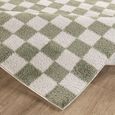 Fossay Rug - Machine Washable Modern Shaggy - FSG2330 - Ivory & Green - Sizes Available