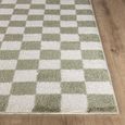 Fossay Rug - Machine Washable Modern Shaggy - FSG2330 - Ivory & Green - Sizes Available