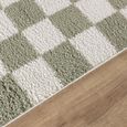 Fossay Rug - Machine Washable Modern Shaggy - FSG2330 - Ivory & Green - Sizes Available
