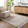 Fossay Rug - Machine Washable Modern Shaggy - FSG2309 - Medium Ivory & Grey - Sizes Available