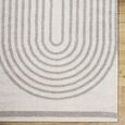 Fossay Rug - Machine Washable Modern Shaggy - FSG2313 - Medium Ivory & Grey - Sizes Available