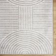 Fossay Rug - Machine Washable Modern Shaggy - FSG2335 - Medium Ivory & Grey - Sizes Available