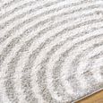 Fossay Rug - Machine Washable Modern Shaggy - FSG2335 - Medium Ivory & Grey - Sizes Available