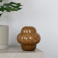 Glass Vase - Brown - 16.5cm x 17cm