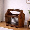 Cube Sheesham Magazine Rack