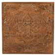 Artwork Carved Wall Art - Square - Mango Wood