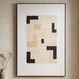 Vortex Wall Art - Beige - Left