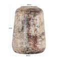 Dena Vase - Beige - Large - Metal