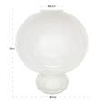 Mireva Vase - Round - White - Glass