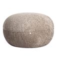 Jace Pouffe - Round - Sand - Fabric
