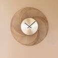 Denver Wall Clock - Round - Gold - Metal