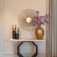 Audrey Wall Clock - Round - Gold - Metal