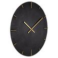 Bilal Wall Clock - Round - Black and Gold - Aluminium