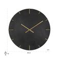 Bilal Wall Clock - Round - Black and Gold - Aluminium