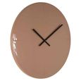 Elles Wall Clock - Round - Mocha Mousse - Metal