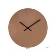 Elles Wall Clock - Round - Mocha Mousse - Metal