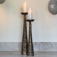 Moan Candle Holder - Cone Base - Brushed Gold - Aluminium