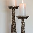 Moan Candle Holder - Cone Base - Brushed Gold - Aluminium