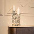 Safia Candle Holder - Small - Clear - Glass