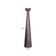 Saphira Candle Holder - Cone Base - Smoke - Aluminium