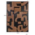 Cascade Wall Art - Brown and Black