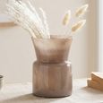 Milo Vase - Round - Taupe - Glass