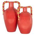 Davita Vase - Orange and Gold - Ceramic