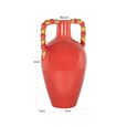 Davita Vase - Orange and Gold - Ceramic