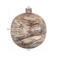Devana Vase - Round - Beige - Metal