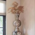 Florry Vase - Black and White - Metal