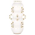 Pippy Vase - White and Gold - Ceramic
