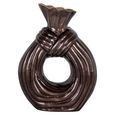 Suen Vase - Dark Brown - Aluminium