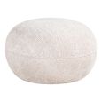Jace Cream Fabric Pouffe