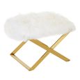 Anafi Stool - White Sheepskin