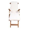 Arrecife Garden Deck Chair - Large - Natural - Teak Wood
