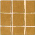 Contemporary Design Albany Rug - Gold - Grid - Sizes Available