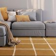 Contemporary Design Albany Rug - Gold - Grid - Sizes Available