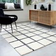 Contemporary Design Albany Rug - Monochrome Grid - Sizes Available